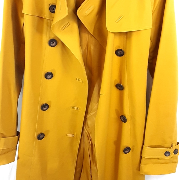 NWOT Hobbs Mustard Yellow Trench Coat - Picture 9 of 16